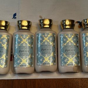 Bath and Body Works Pear Crème Brûlée Body Lotions (5) 8oz each NEW Unused